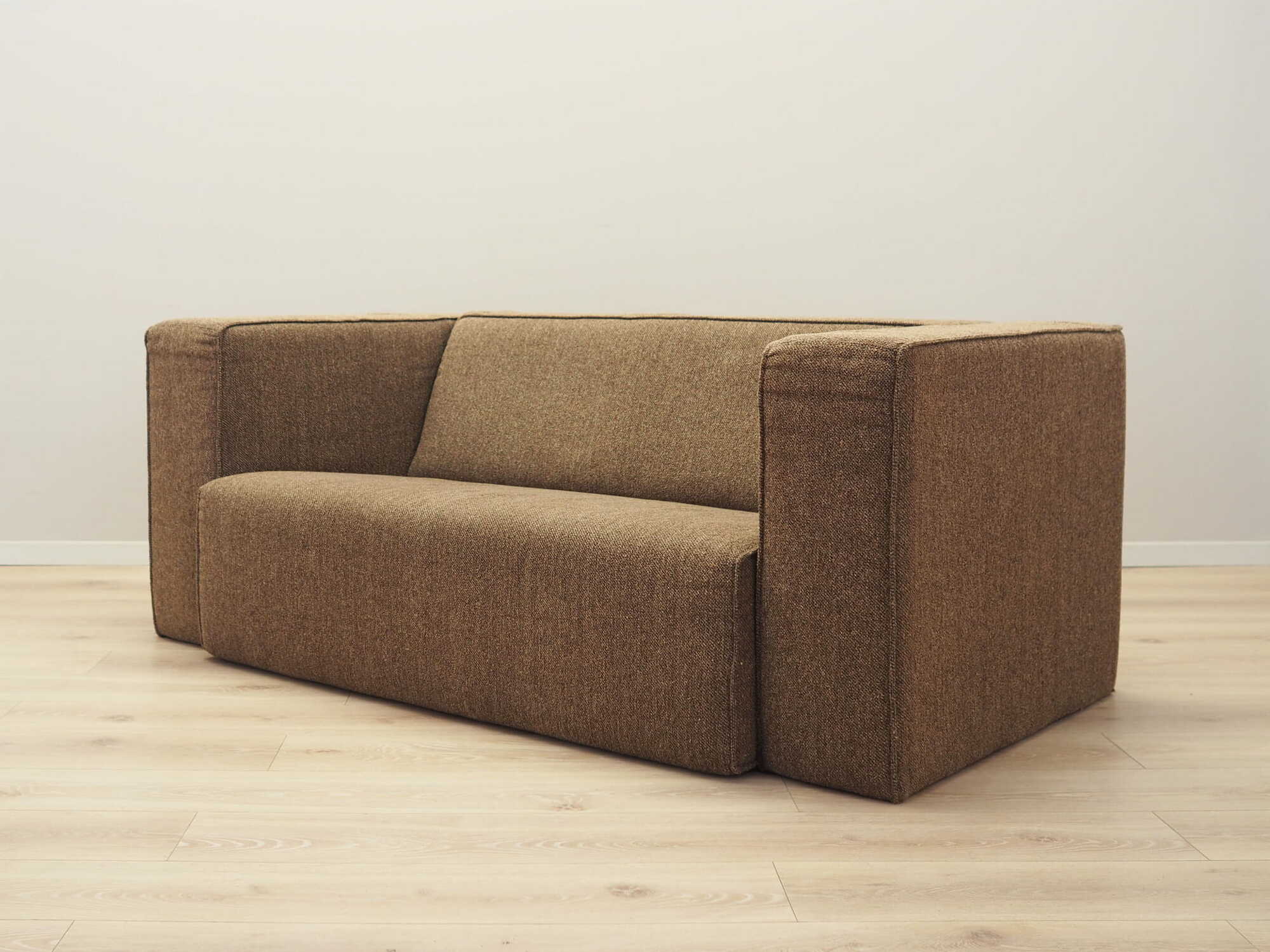 Vintage Sofa Textil Braun 1980er Jahre 2