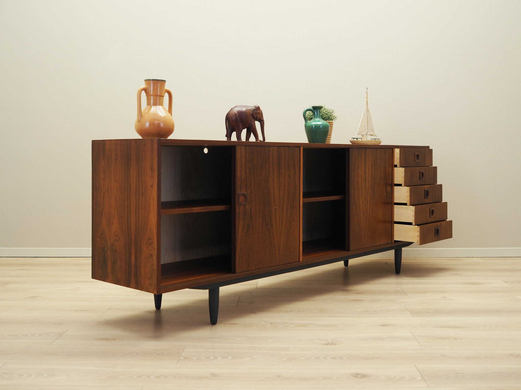 Vintage Sideboard Palisanderholz Braun 1960er Jahre 5