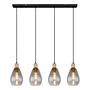 Fanni Type A Pendant Light Smoked Glass Iron Black 2