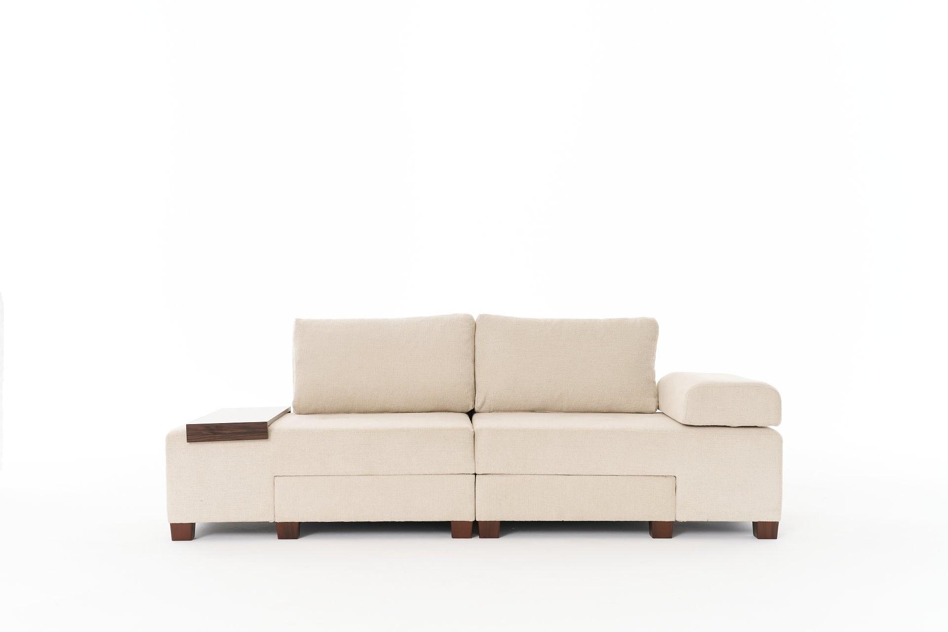 Perenna Sofa 3-seater Chenille Cream 6