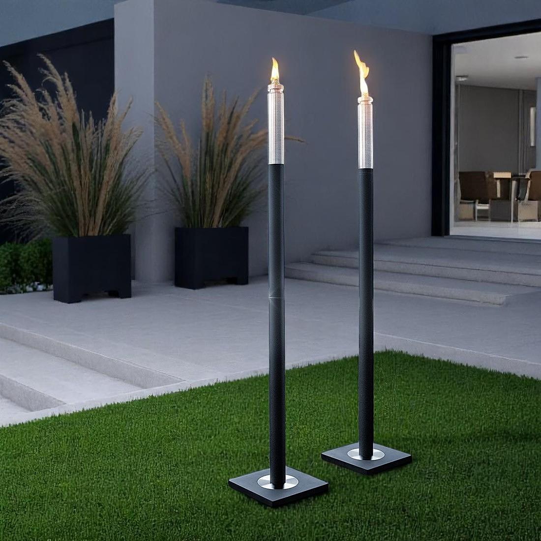 Barra Gartenfackel Für Lampenöl Edelstahl Matt 144cm 65089 0