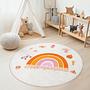 Regenbogen Kinderteppich Mehrfarbig Ø120cm 3