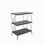 Lazandos Side Table Wood Veneer Anthracite 6