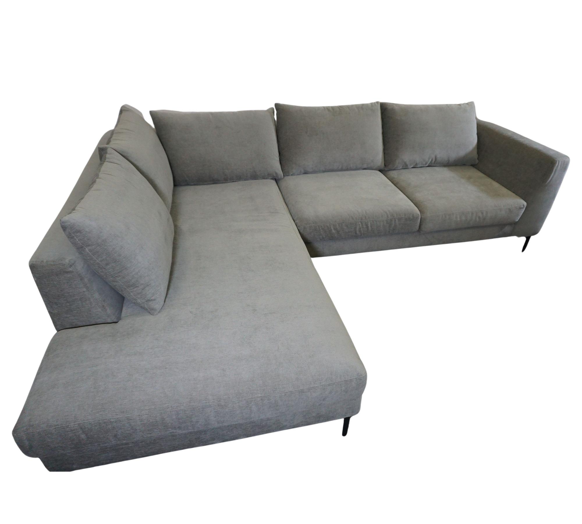 Noa Ecksofa Récamiere Links Planet Grey Green 6