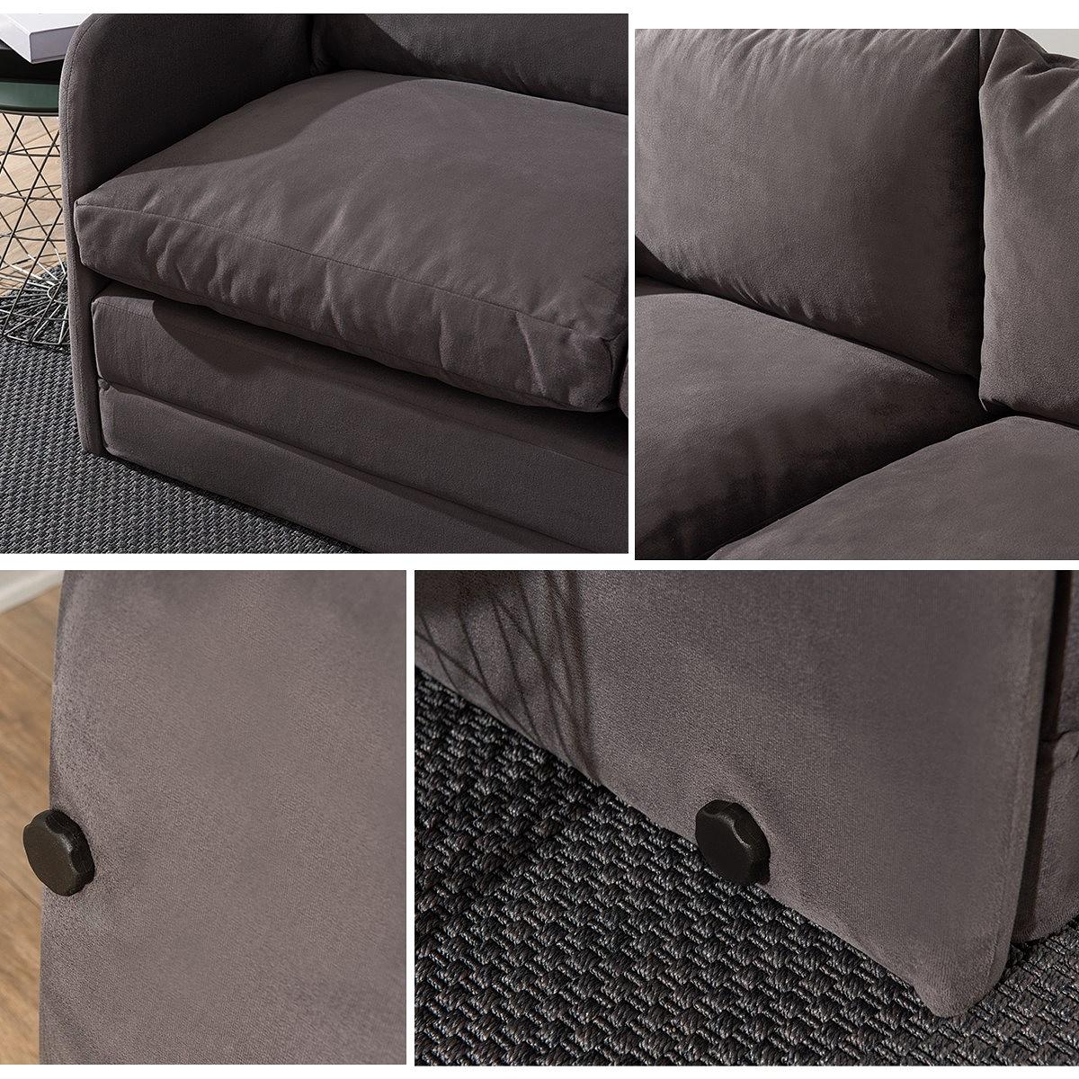 Saga Schlafsofa 2-Sitzer Grau 4