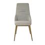 Dining chair textile light grey 1