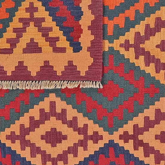 Kilim Gashgai Teppich Mehrfarbig 4