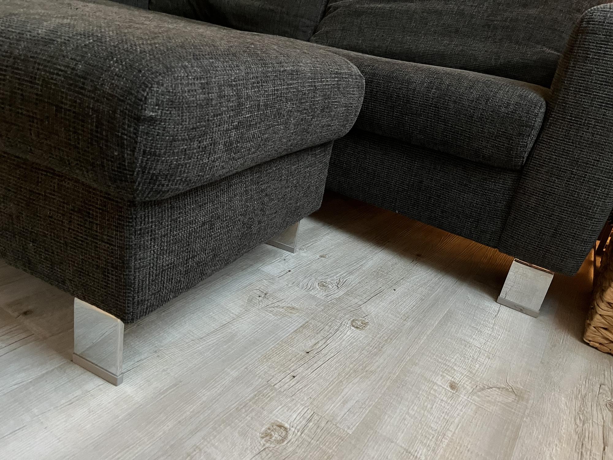 Sofa 2-Sitzer Dunkelgrau 4