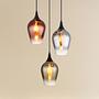 3-Light Pendant Light Lavus Type B Colored Glass Iron Colorful 0