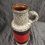 Vintage H 28 Vase Keramik Rot 2