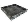 Marble tray square dark gray 1