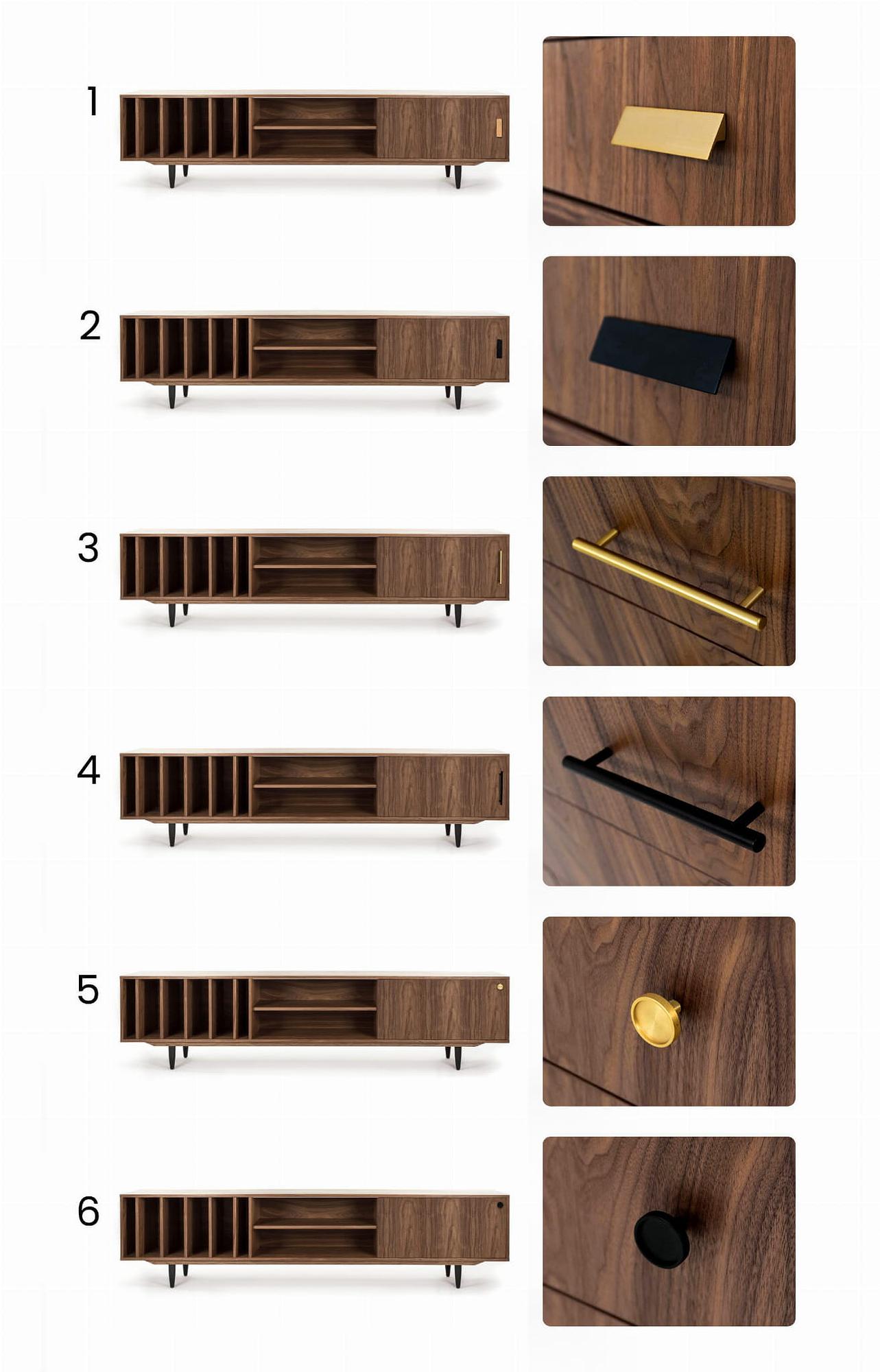O-S18P Sideboard Holz Braun 2