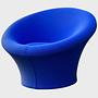 Mushroom Sessel von Pierre Paulin Wolle Blau 3