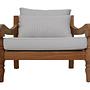 Bahama Gartensessel Teakholz Textil 0