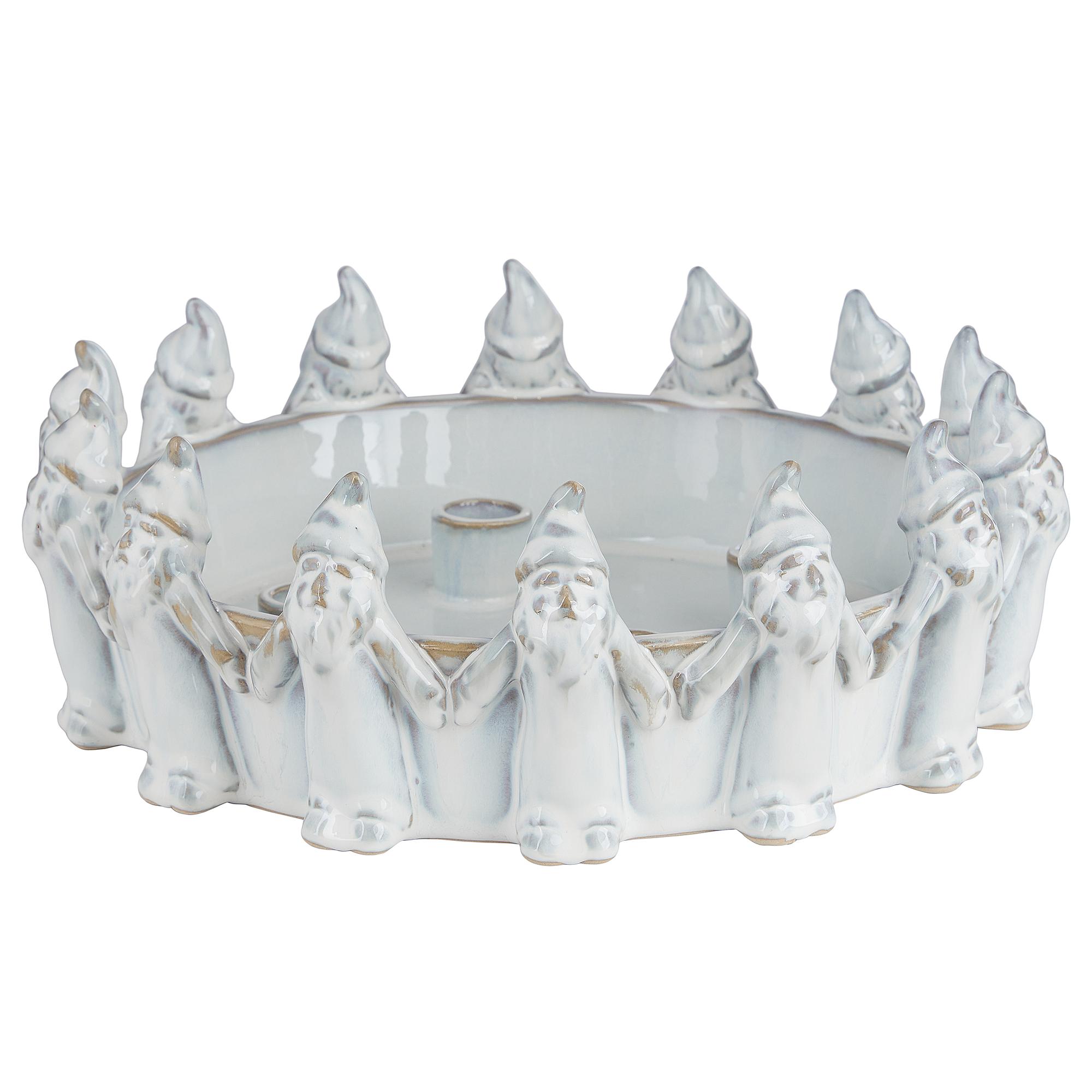 Adventskranz ADVENT Wichtel Steingut Beige 0