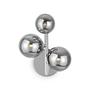 3-Light Dallas Wall Light Metal Glass Silver 0