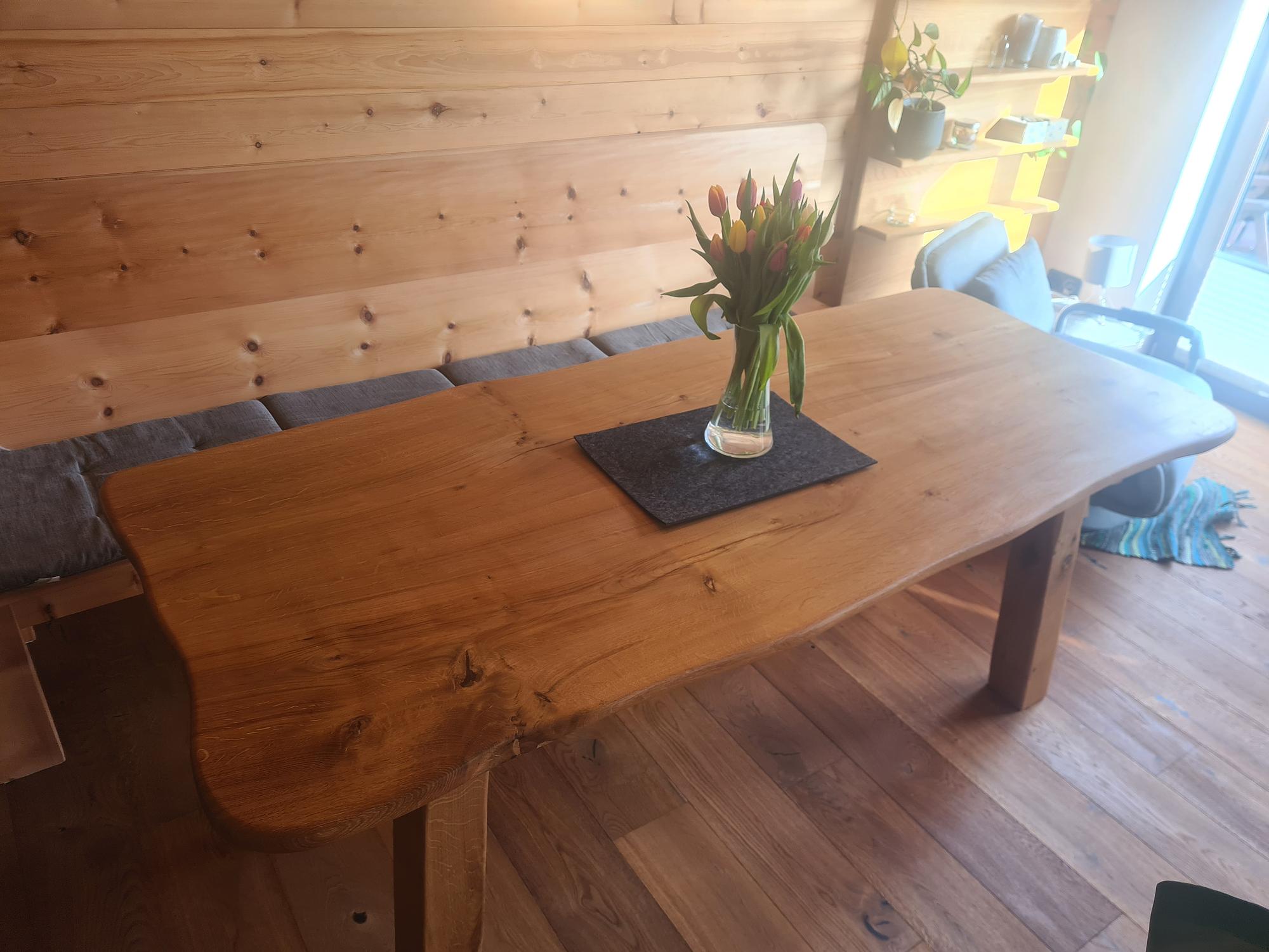 Natural Oak Dining Table 2