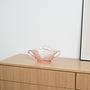 Glass bowl Pink 1970s 1