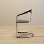 4x Dining chair leather metal 1980s 12