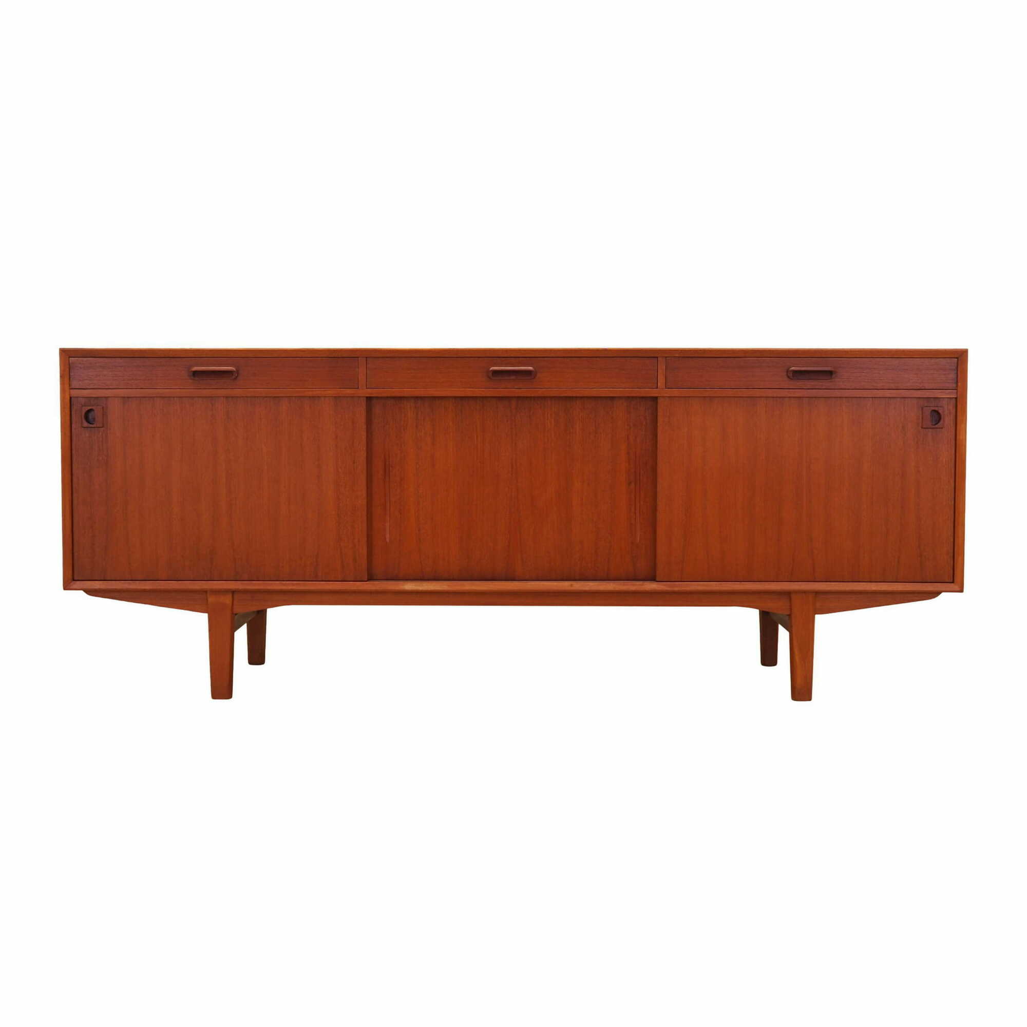 Vintage Sideboard Teakholz Braun 1960er Jahre 0