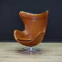 Egg Sessel Leder 1960er Jahre 1