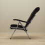 Vintage armchair velvet metal brown 1970s 3