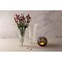 Kugelvase Poesia Kristallglas Grau Ø 15cm 2