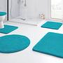 Badteppich Relax Polyacryl Türkis 55 x 65 cm 2