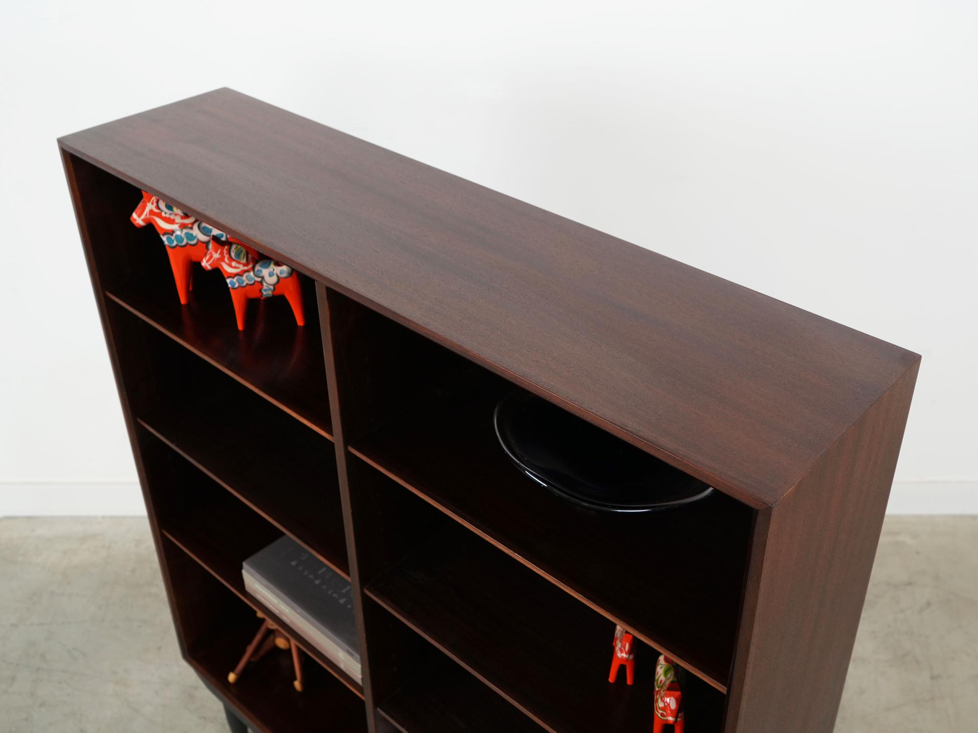 Mahogany bookcase 1970s 4