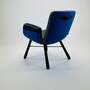 East River Chair Leder Blau 3