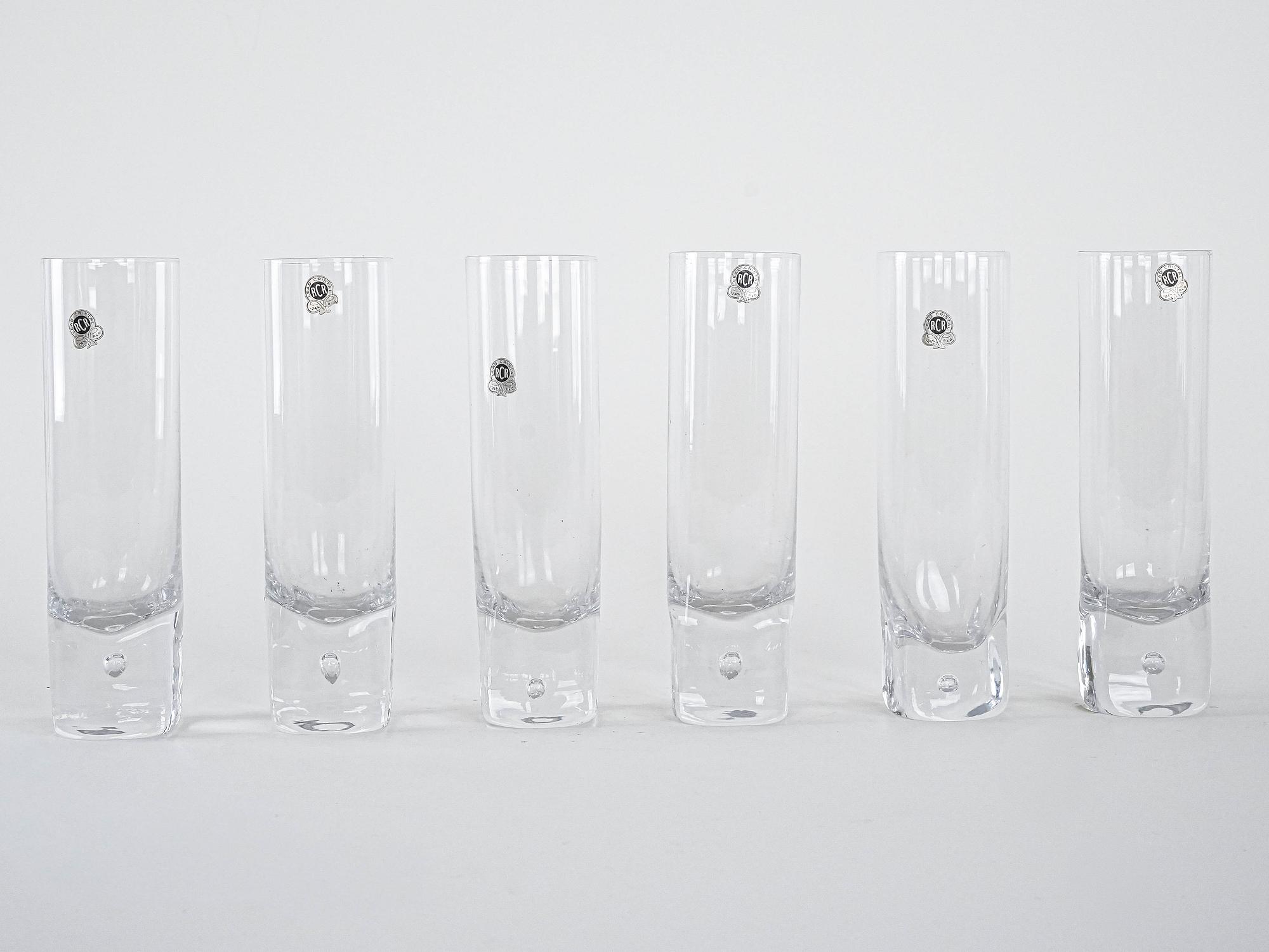 Kristallgläser-Set Transparent 1970er Jahre 3