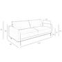 3-Sitzer Sofa in braunem Leder 6130 6