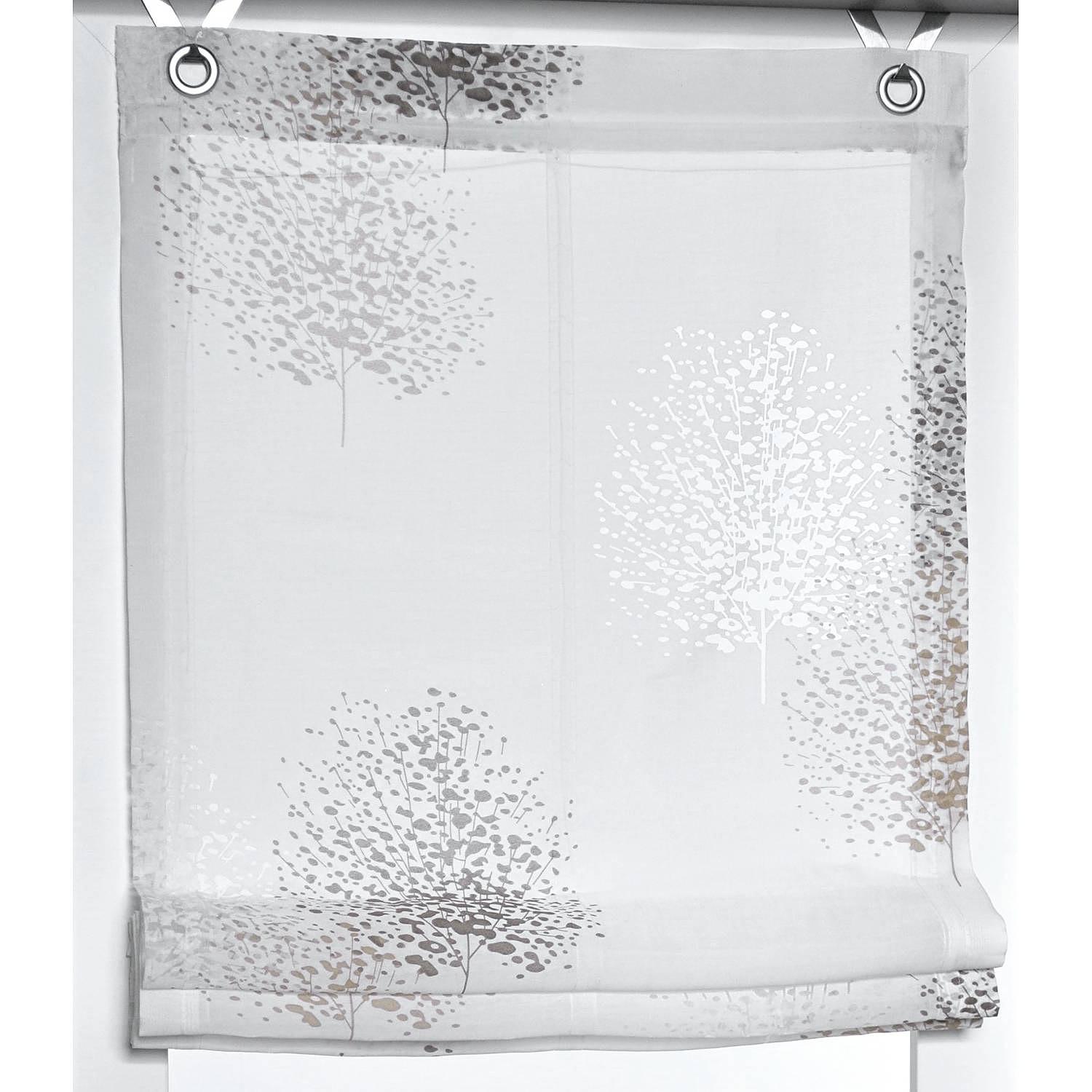 Raffrollo Bellinda Webstoff Weiß 80 x 140 cm 3