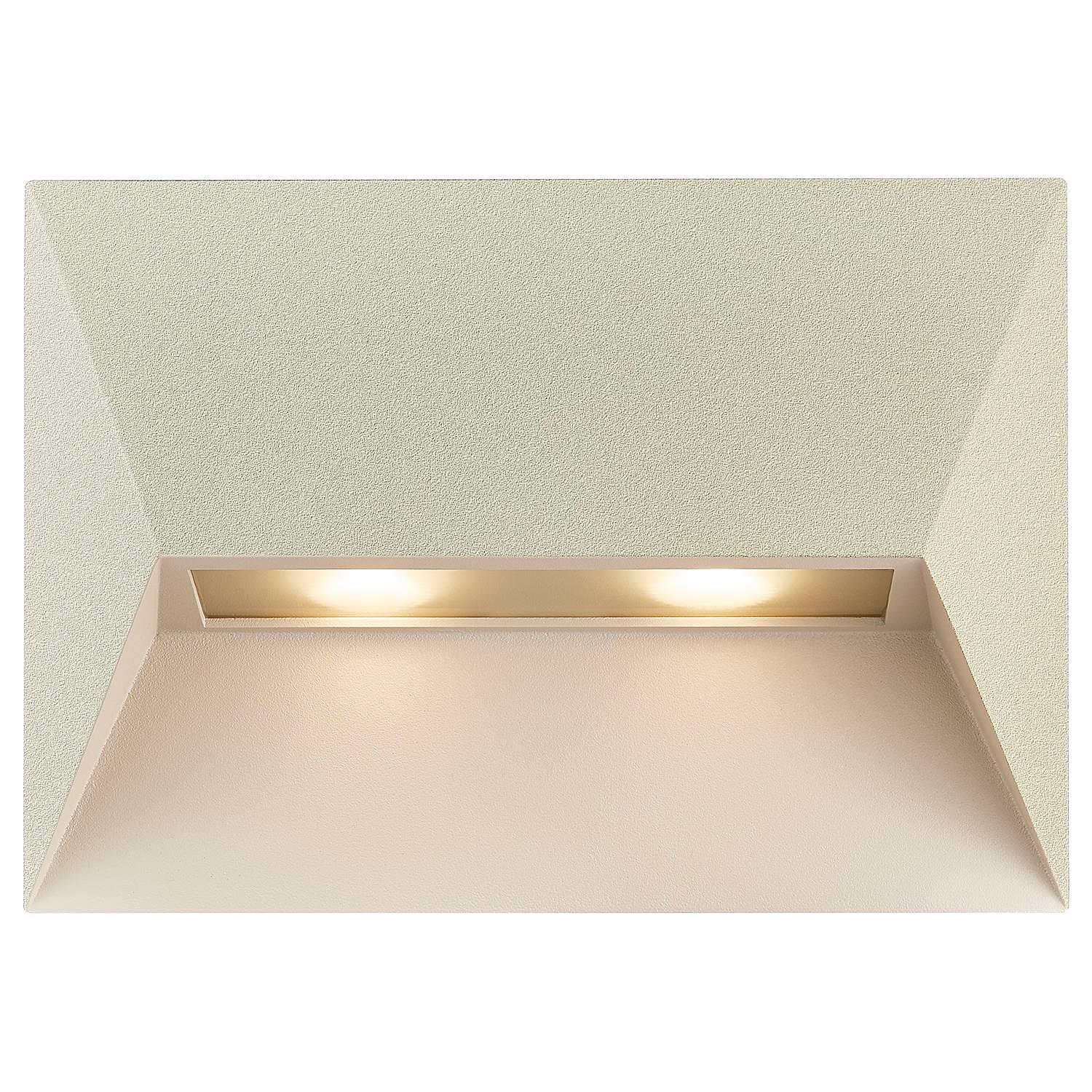 2-Flammig Wandleuchte Pontio Aluminium Beige 4