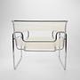 Wassily Chair Chrom Spaghetti-Bespannung Transparent  2