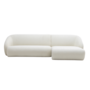 Blanca 3-Sitzer Sofa Récamiere Rechts Bouclé Off White 7