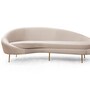 Elegant sofa 3-seater Beige 6