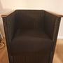 2x Sessel & Beistelltisch Rattan Schwarz 3