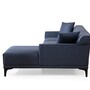 Modernes Sofa Récamiere Rechts Blau 7