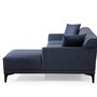 Divano moderno chaise longue destra blu 7