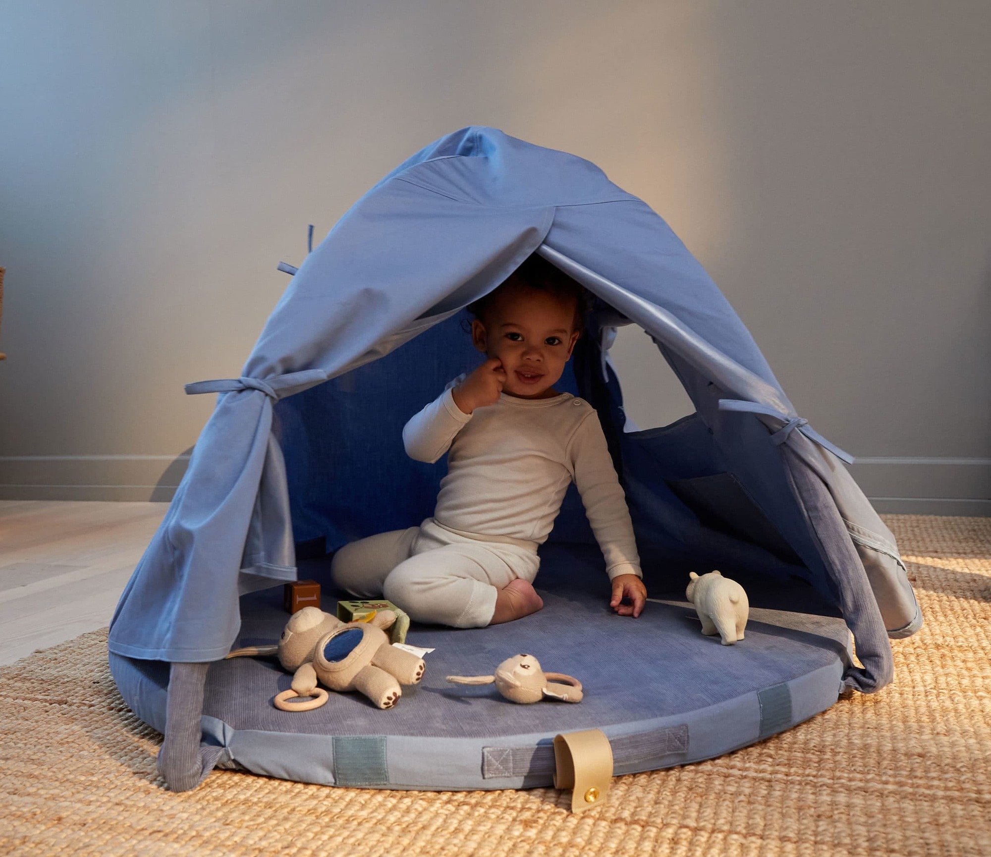 Loui Multi-Play Mat Organic Cotton Blue 5