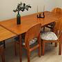Teak table Brown 1970s 7