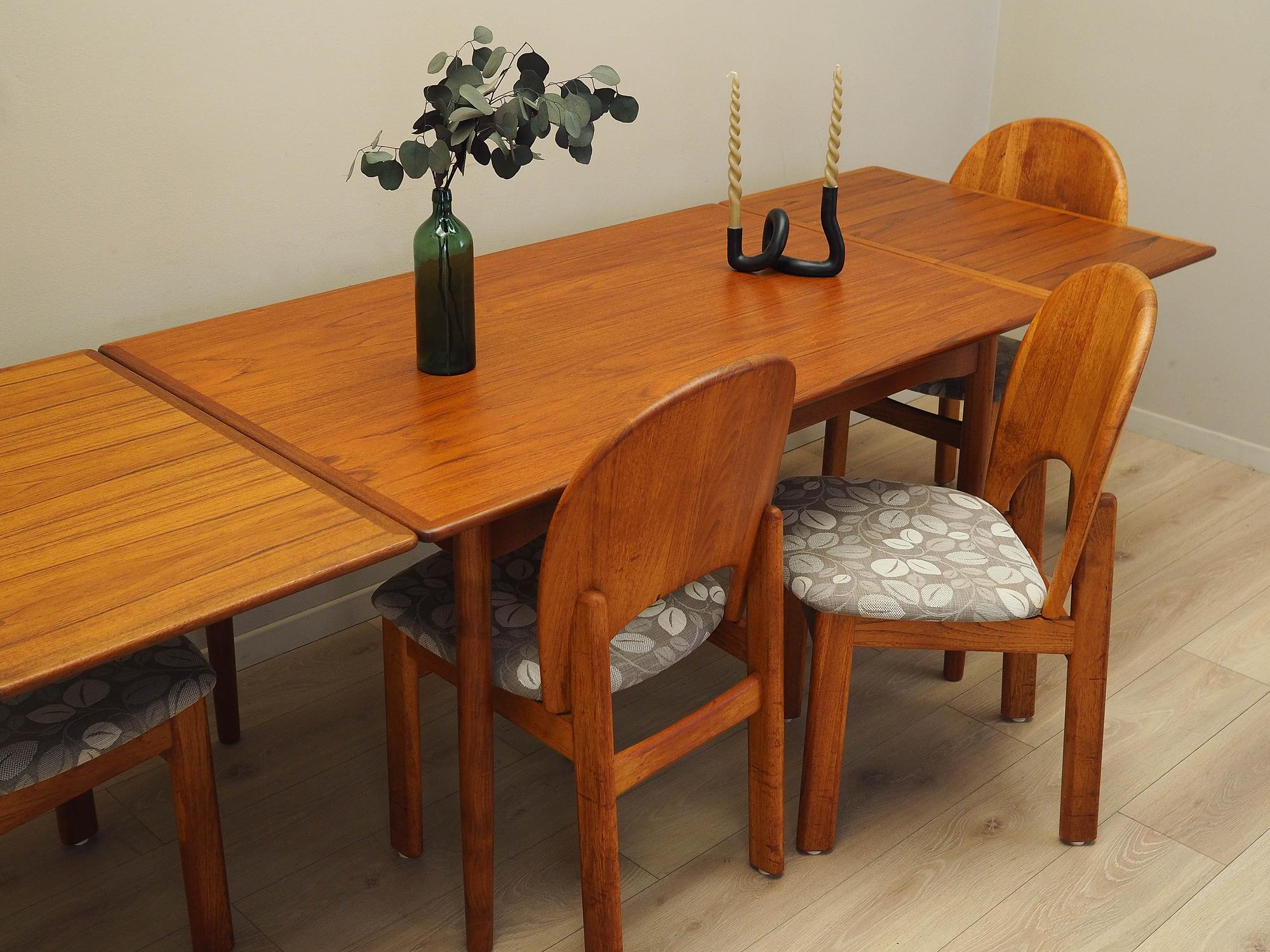 Teak table Brown 1970s 7
