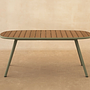 Niublau Gartentisch 6-Sitzer Kunststoff Aluminium  1