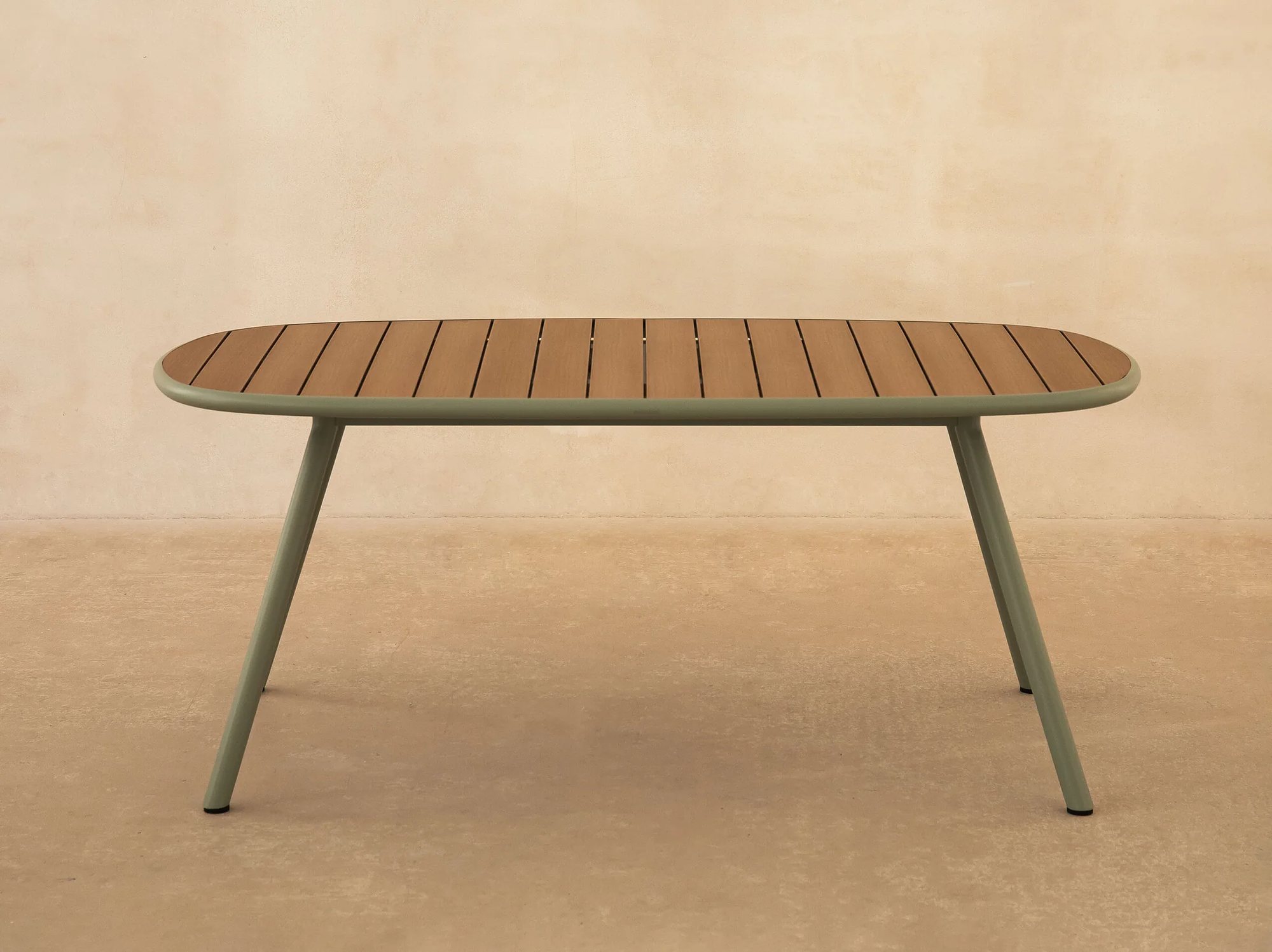 Niublau Garden Table 6-Seater Plastic Brown 180x90x75 cm 1