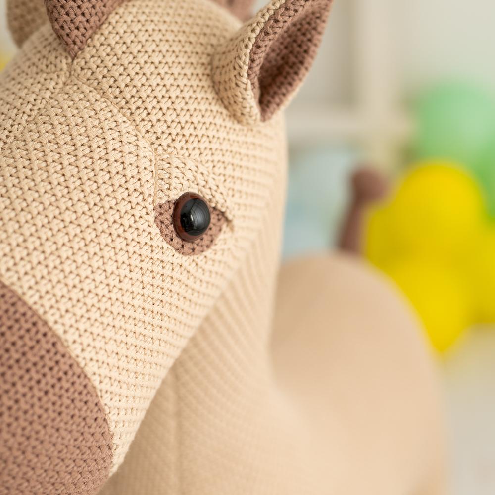Horse Maxi Plush Toy Cotton Brown 3