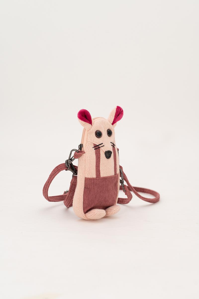 Maus Tasche Baumwolle Rosa 4