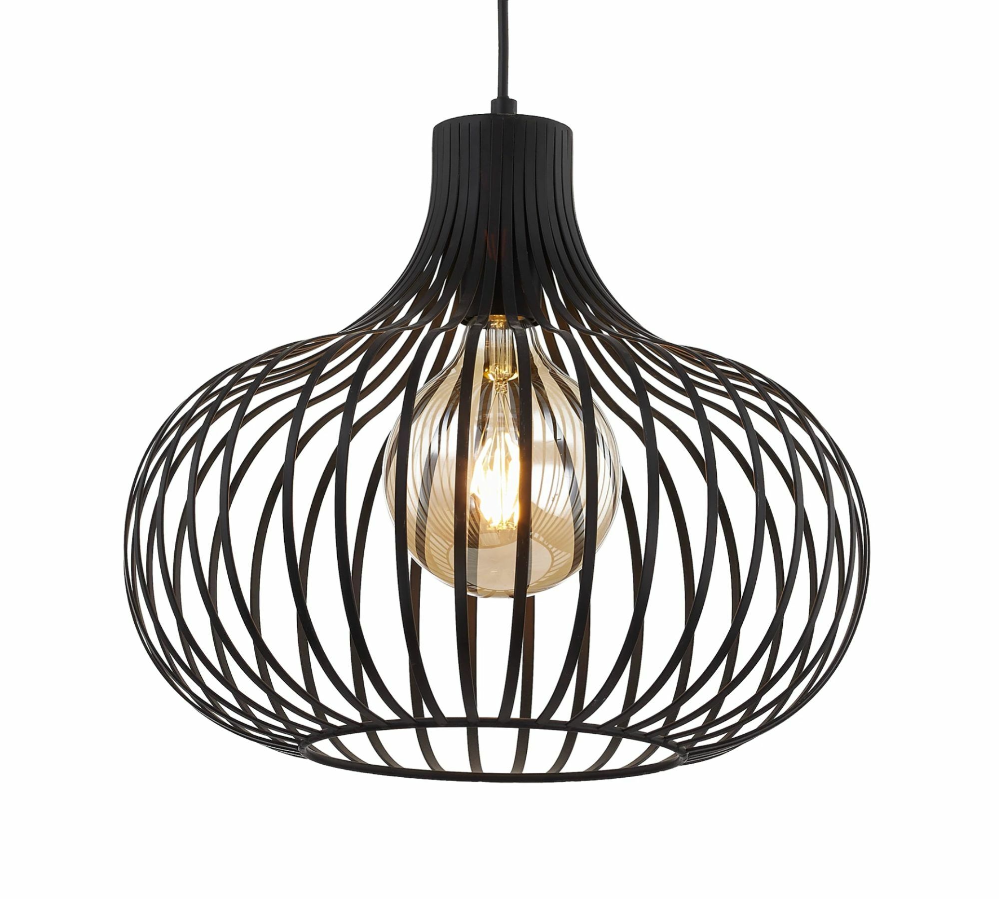 Pendant lamp iron black 0