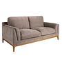 Sofa 2-Sitzer Textil Braun 2