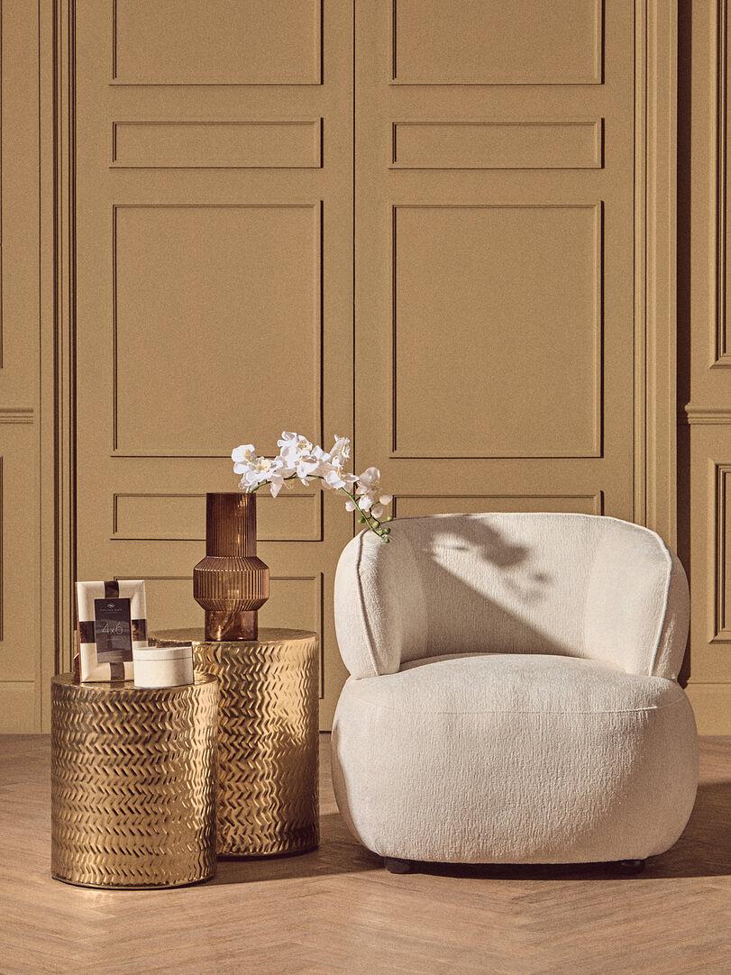 Decio Big Box Round Cream Brown 2